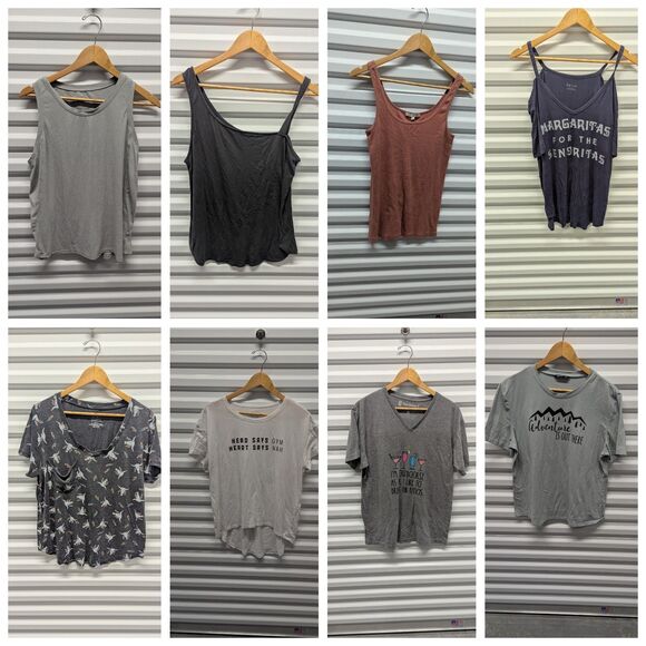Women's Large 14 Pre-Owned Bundle of Tops Tanks Tshirts - Picture 4 of 7